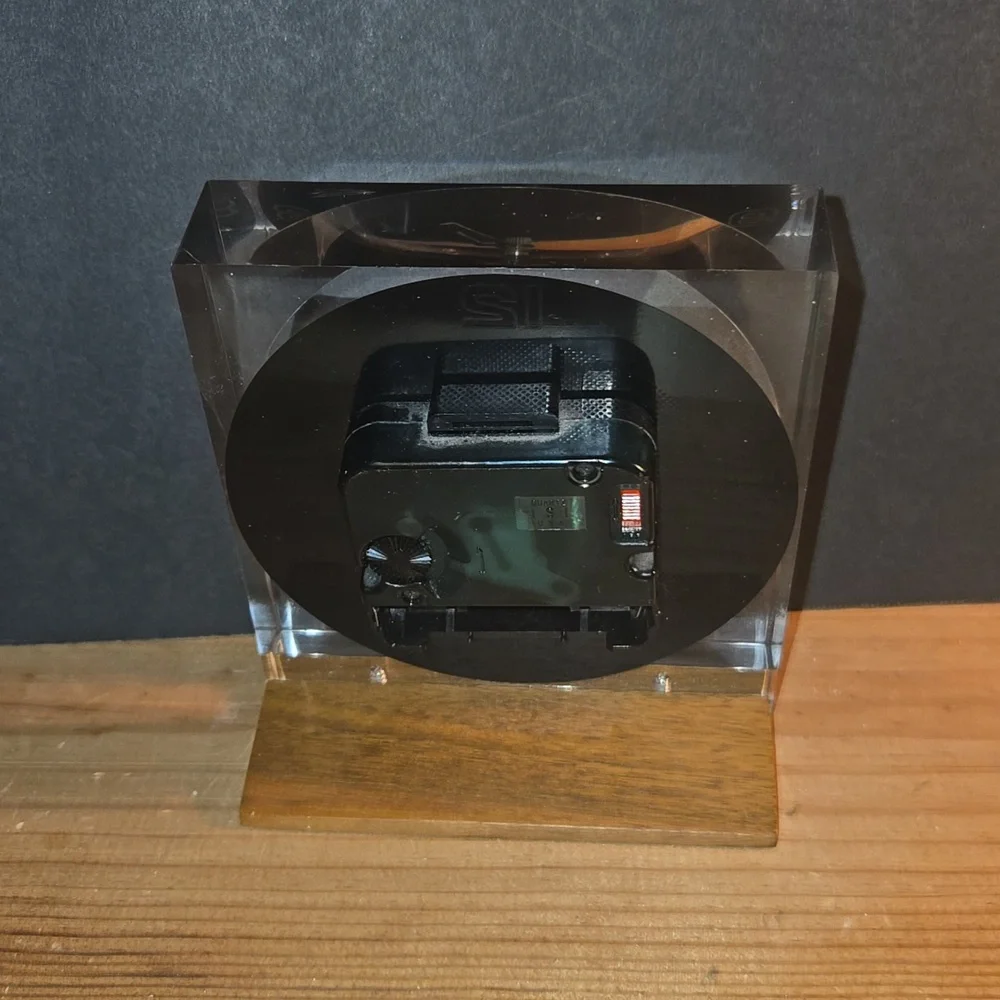 RARE 1984 GM ORION PLANT OHIO PRESIDENT RONALD REAGAN DEDICATION DESK CLOCK